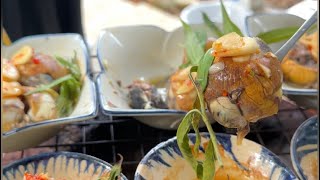 ពងទាកូនអាំង និងជ្រកពិសេស| grilled duck egg