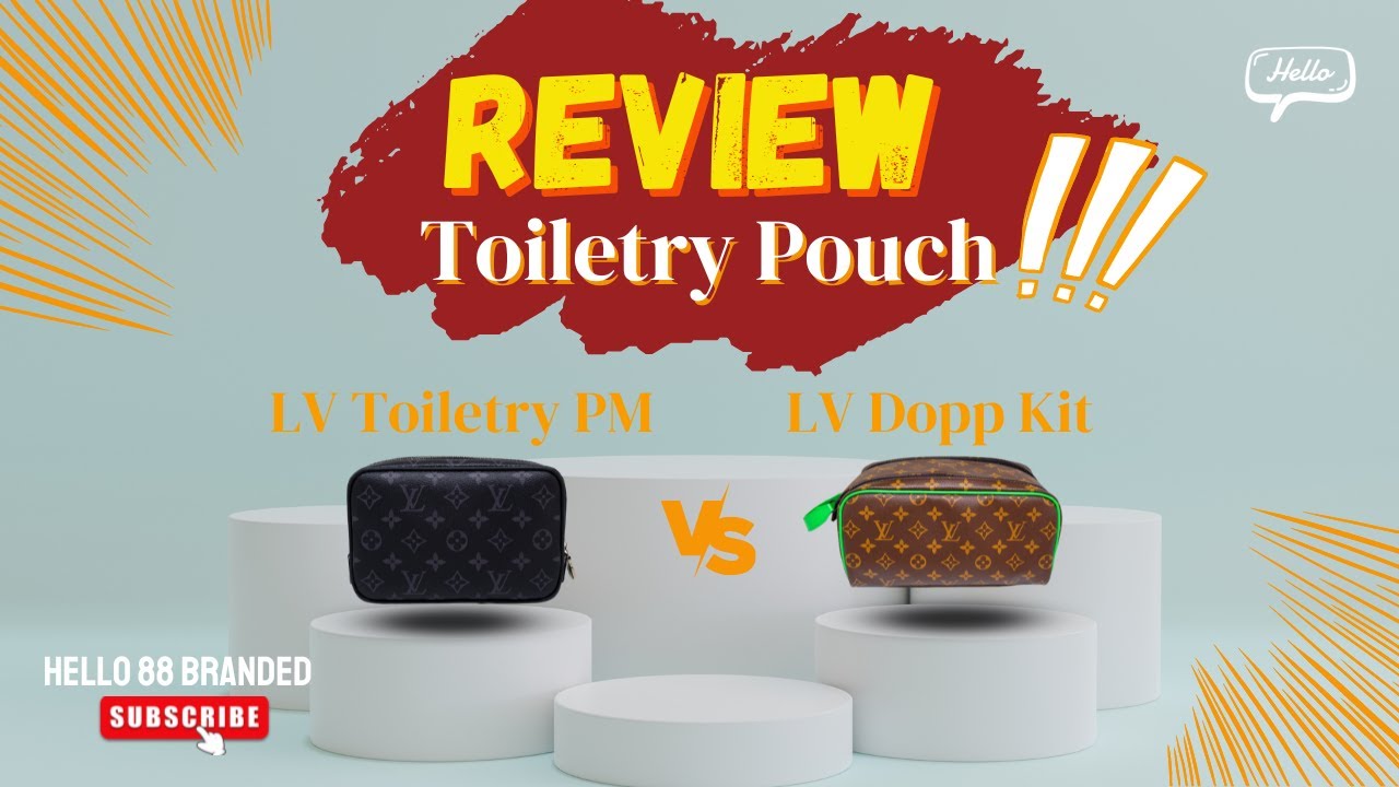 Louis Vuitton Dopp kit Toiletry Pouch Damier Graphite Canvas Unboxing 