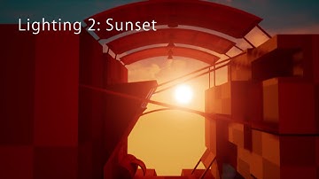 Unreal Greybox Environment: Lighting conditions