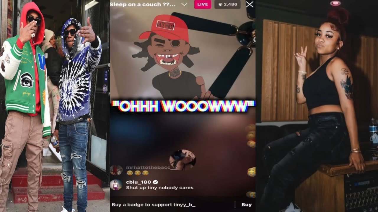 Tiny B выходит из себя на Bory300!😳После того, как он ударил ее подругу (девушку Чии Ввттса)!
