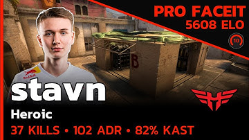 CSGO POV Heroic stavn (37/20) w/cadiaN/sjuush (mirage) @ FACEIT 5V5 RANKED LVL 10 / Jun 2, 2023