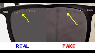 Hugo boss sunglasses real vs fake. How to spot fake Hugo boss eye wear