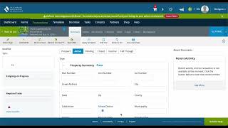 Accessing ZipForms and Setting up a transaction Wealth