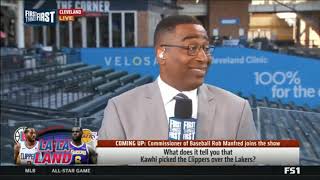 First Things First - Cris Carter Report: &quot;No way&quot; Kawhi Leonard was joining the Lakers