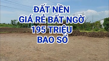 Bán đất Tiền Giang | Thua Lỗ BDS Phải Thanh Lý Giá Ngộp ĐẤT NỀN Chỉ 195 Triệu | Nhà Đất Phương Lâm