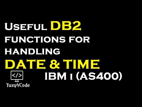 Useful DB2 BIF for handling date and time | yusy4code
