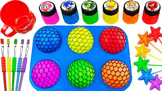 Satisfying Video l DIY How To Make Rainbow Crazy Snow Candy ASMR Sprunki Slimes in Cupcake Molds