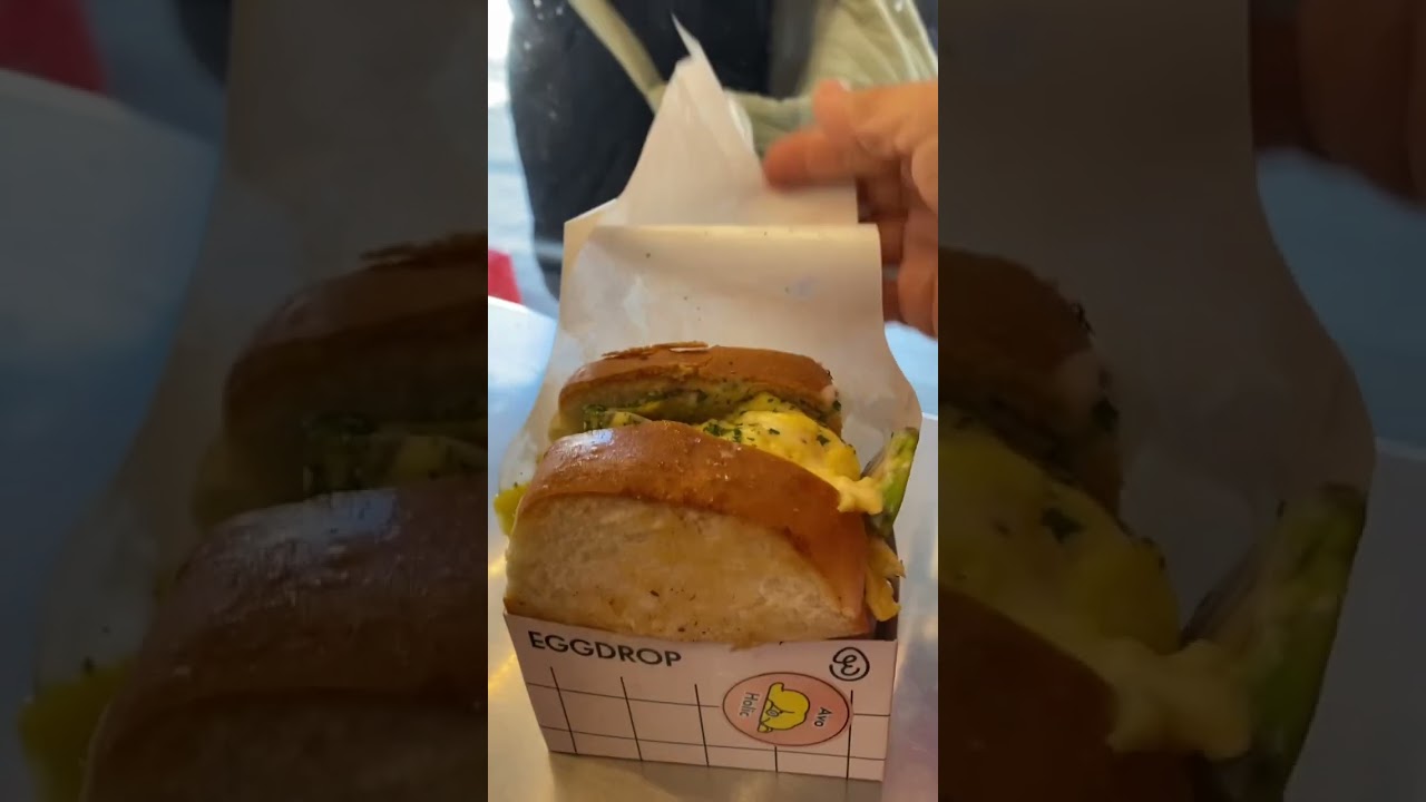 Korean Egg Drop Sandwich Experience 