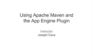 Lesson: Create and Deploy an App Engine Project