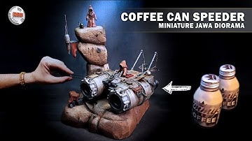 Coffee Can Speeder & Foam Rock Tower Diorama (Re-release)