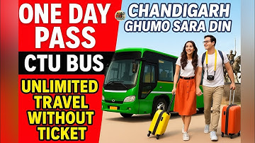 Explore Chandigarh Without Buying Tickets 🎟️ || CTU Bus One Day Pass | Routes, Price & How to Get I