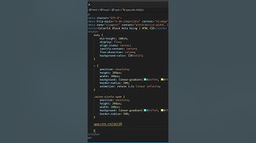 Colorful Black Hole | HTML CSS