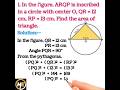 area of inscribed circle || #shorts #viral #trending #maths #ytshorts