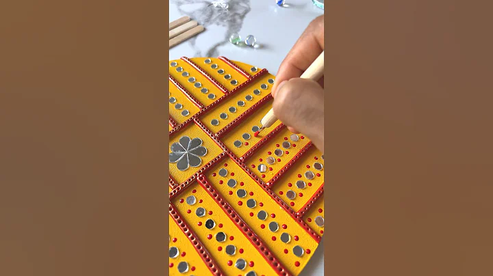 Lippan Art || Wall Hanging Craft Ideas || Easy and simple craft #diy #art #trending