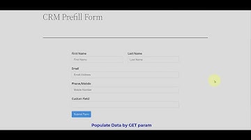 Fluent CRM Data to Prefill Fluent Forms Landing Page