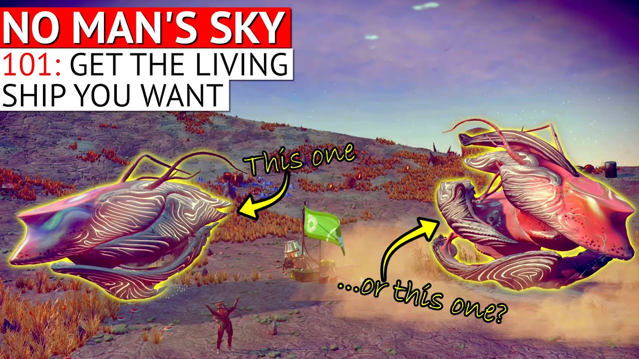how-to-get-the-living-ship-you-want-in-no-man-s-sky-youtube