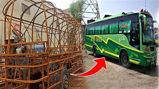 Handmade Passenger Bus Manufacturing in Pakistan | Hino Bus Manufacturing at local factory