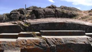 Carved Inca Royal Thrones Which Point To The Sacred Mountain