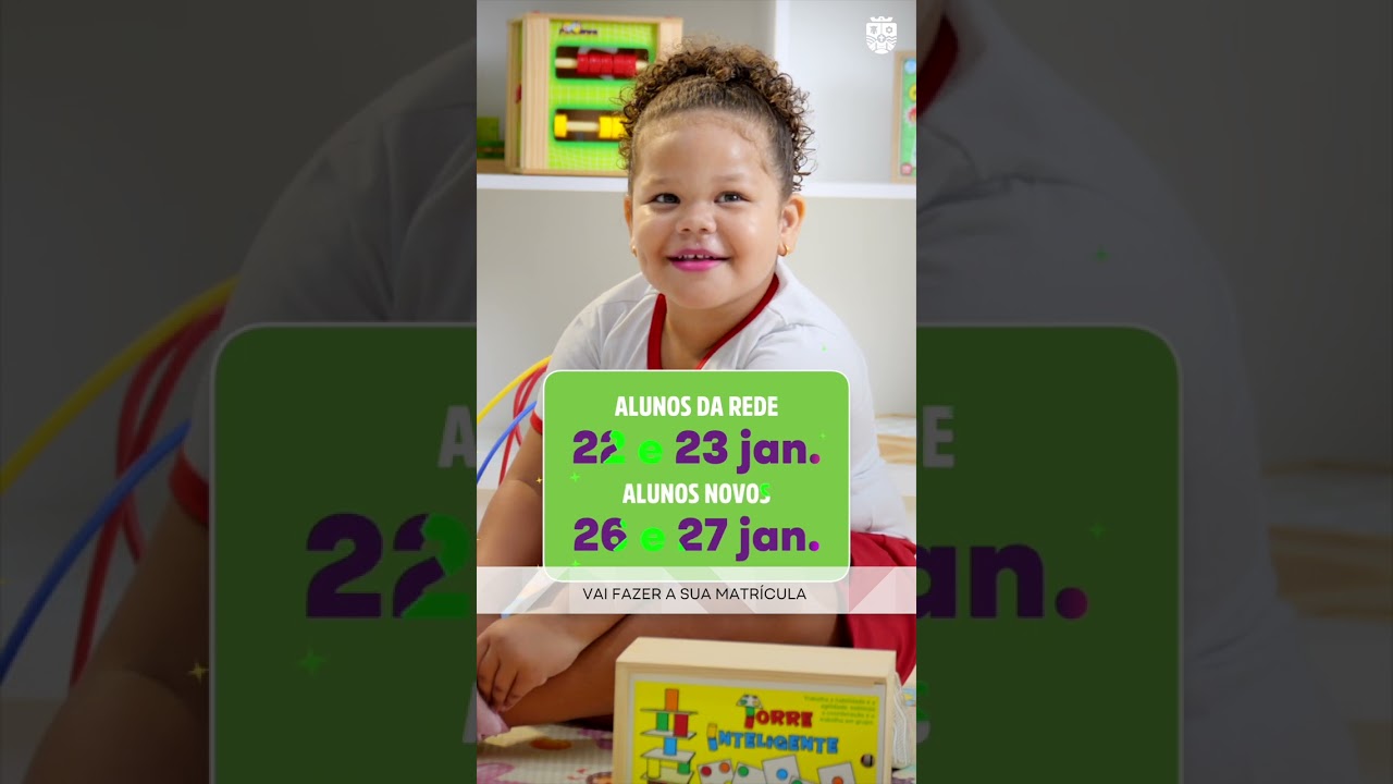 Matrícula escolar 2026 - Chamada 1