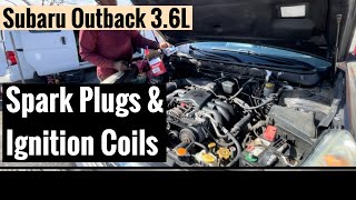 How to Replace Spark Plugs & ignition Coils 2010-2015 Subaru Outback  V6 3.6L