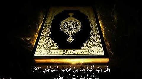 وقل رب اعوذ بك من همزات الشياطين - ادريس ابكر ( تلاوة مؤثرة )