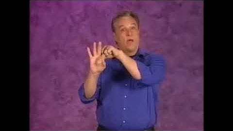 RSS ASL Lesson 6 part 3a How to spell any word  -  Fingerspelling