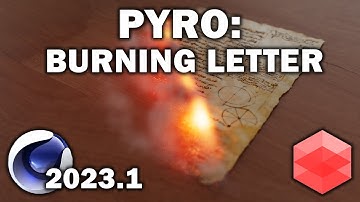 Cinema 4d 2023.1: Pyro (Burning Letter)