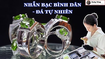 NHẪN BẠC BÌNH DÂN - ĐÁ TỰ NHIÊN