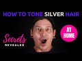 THE SECRET TO TONING SILVER HAIR AT HOME | SILVER TONING | Chuck Edwards Hair