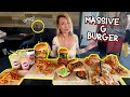 MASSIVE G Burger in La Habra, CA!!!! #RainaisCrazy - Entire Menu Mukbang