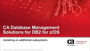 CA Database Management Solutions for DB2 for z/OS: Installing on Additional Subsystems