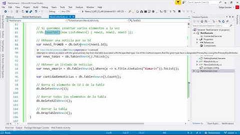 11- Tutorial Sqlite.net - ejemplos y arquitectura | Proyecto 1 | Xamarin Android