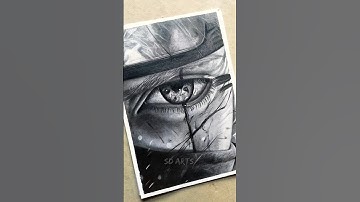 Realistic eye drawing of Kakashi 🔥#shorts #kakashi #anime #animeart