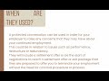 What is a protected conversation? Lisa Murray Unfair Dismissal