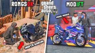 MENEMUKAN MOTOR MOGE ZX25R LANGKA RONGSOK TERBANGKALAI DI DESA TERPENCIL GTA 5 MOD