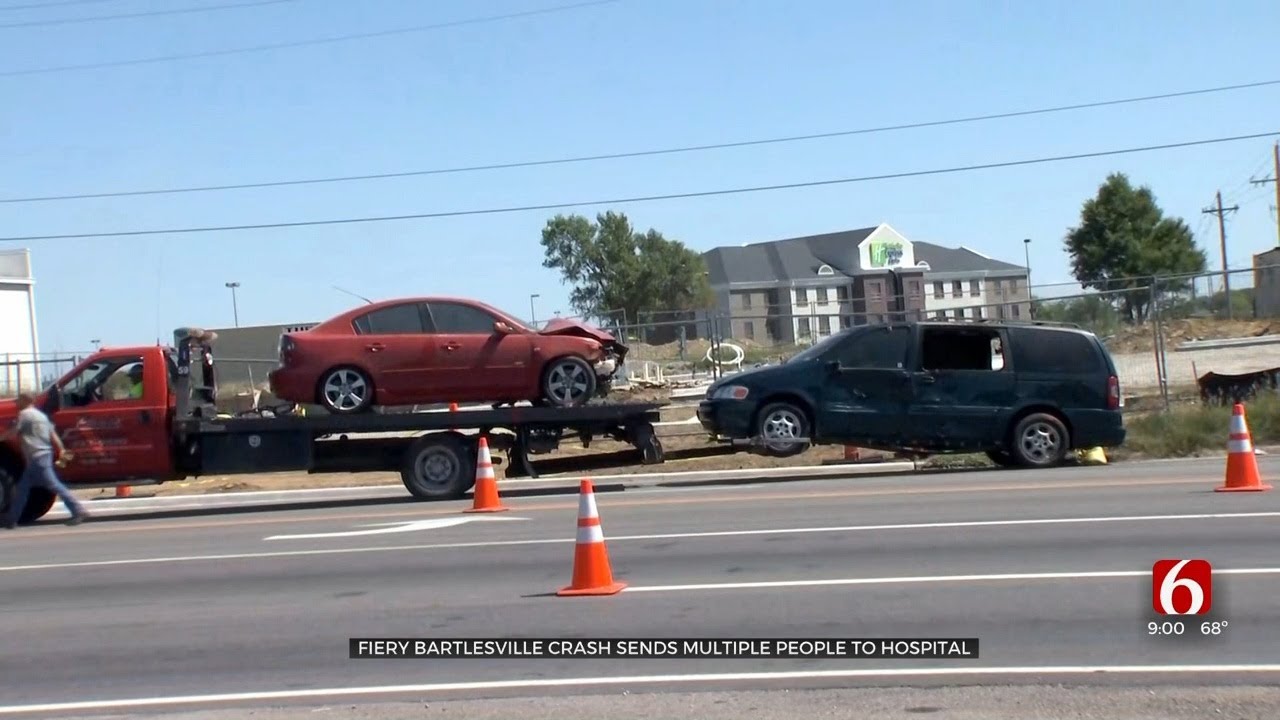 Fiery Bartlesville Crash Sends Multiple People To Hospital - YouTube