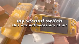 🌟 another switch lite unboxing that no one wanted || mini accessories showcase, fe3h [ad]