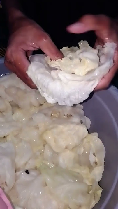 cara ngegulung kubis/kol buat siomay #siomayenak #kubis