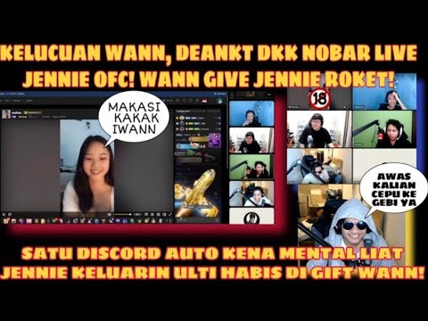 Kelucuan WANN DEANKT DKK Nobar Jennie! WANN Gift Jennie Roket!, Jennie Auto Keluarin Ulti!