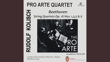 String Quartet No. 6 in B-Flat Major, Op. 18 No. 6: V. Allegretto quasi allegro