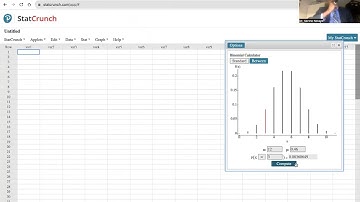 Tutorial Video  Using Statcrunch to Compute Binomial Probability