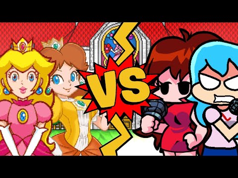 M.U.G.E.N Battles | Princess Peach/Princess Daisy vs Girlfriend/Sky