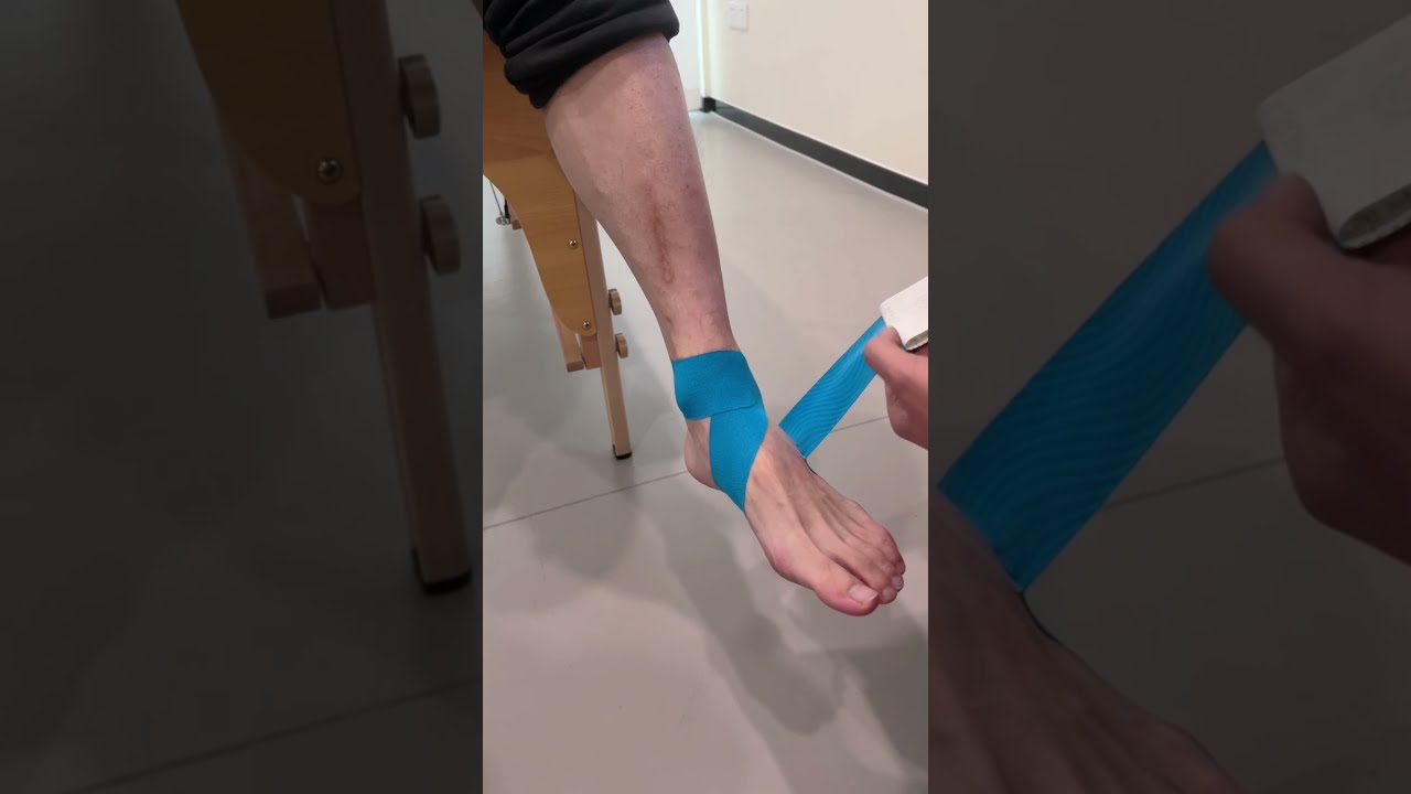Learn How To Use Kinesiology Tape Relieve Pain Associated With An Ankle Sprain Kinesiologytape