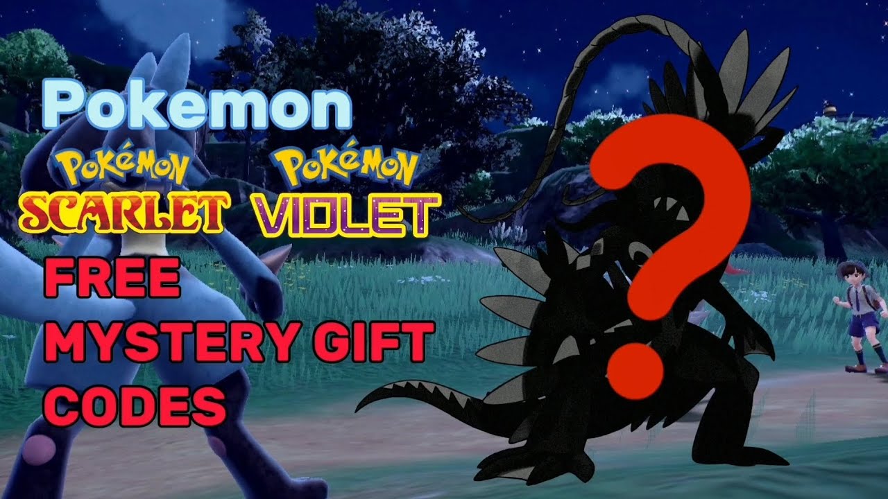 Mystery Gift Codes In Pokemon Scarlet and Violet