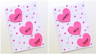 Woww?? Happy Newyear Card Making • Last minute card for newyear 2023 • Handmade Newyear Card Idea