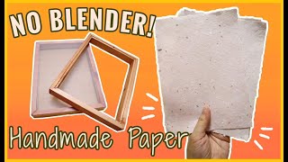 DIY PAPERMAKING - How to make Handmade Paper WITHOUT BLENDER + MAKING my own MOULD and DECKLE! screenshot 3