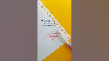 Toufail Signature Design | How To Sign The Letter T #shorts