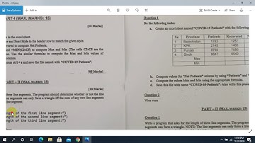 Punjab BA/BSc.  Part I Computer Science Practical Group 9 & 10  Annual-2020 Solution