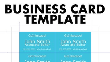 Printing Business Cards in Inkscape