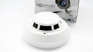 High resolution camera in a smoke detector  - SPY.EU